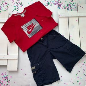 WRG Jeans Co Navy Blue Cargo Shorts